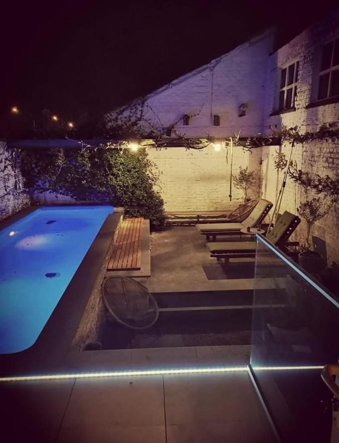 Karaktervolle Woning Met Zwembad Te Ronse Villa Exterior foto